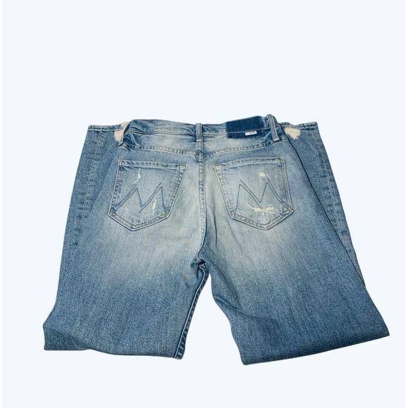 Mother Superior The Tomcat Distressed Straight Leg Jeans In The Confession 24 - Picture 9 of 14
